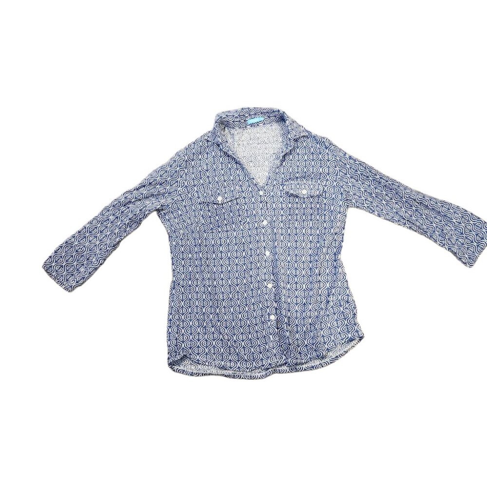 J. McLaughlin Geometric Casual Top